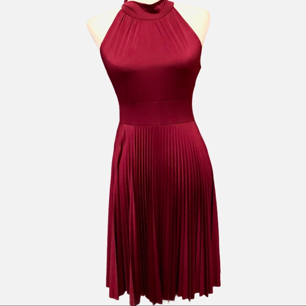 Cranberry Halter Dress